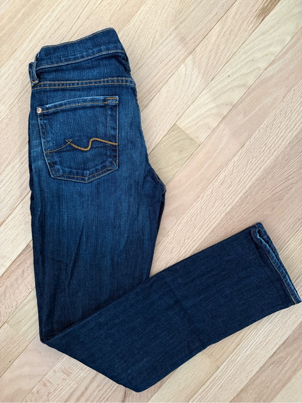7 For All Mankind Dark Indigo Skinny Jeans